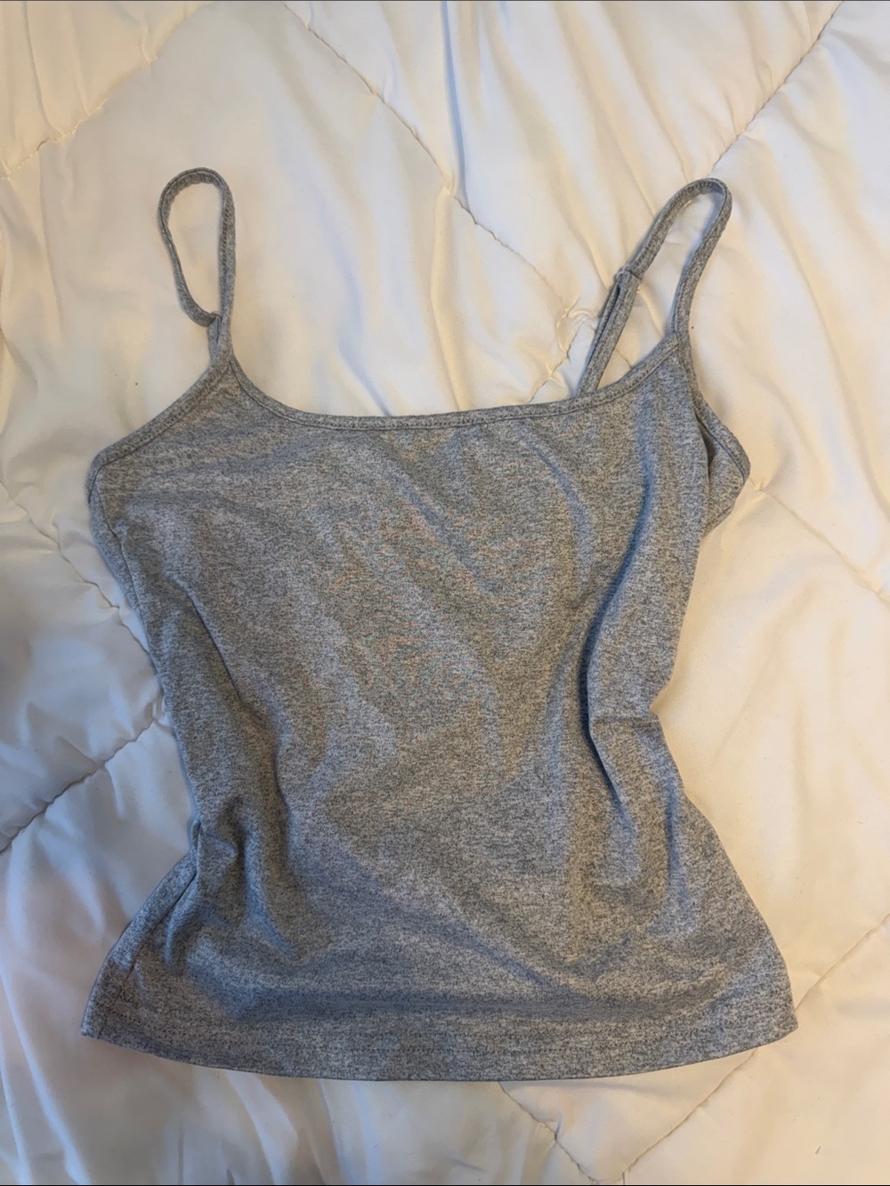 Women’s Grey Spaghetti Strap Tank Top